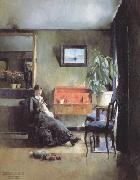 Harriet Backer Blue Interior (nn02) oil